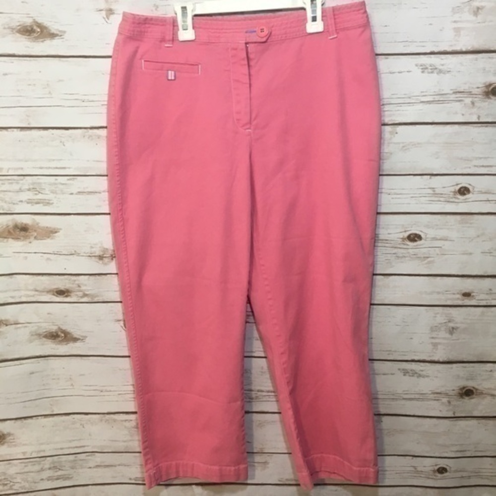 Crazy Horse Pants Pink Stretch Capri Retro